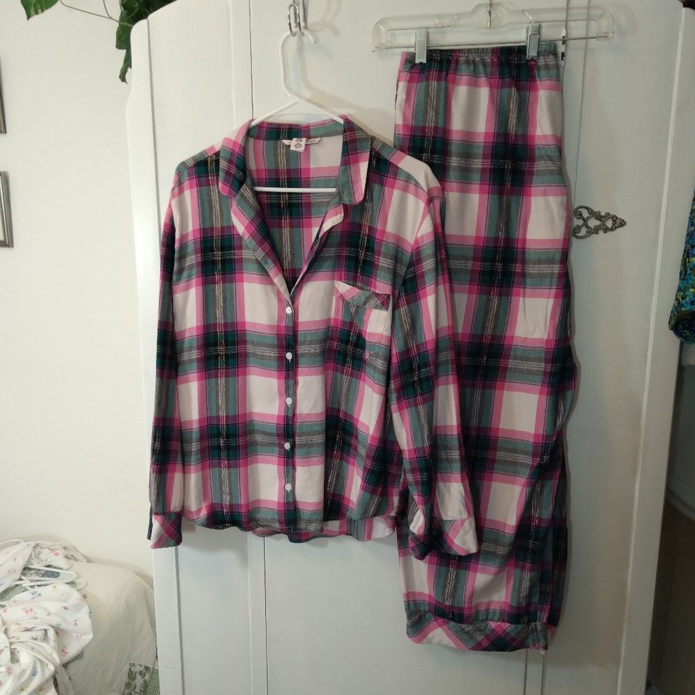 Victoria's Secret Plaid Pajama Set